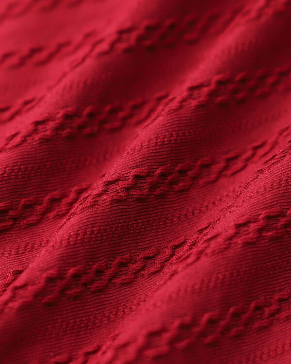 Wine Red Cut Out One-Piece Swimsuit - Image 3