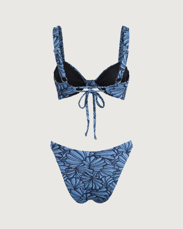 Blue Geometric Twist Bikini Set - Image 7