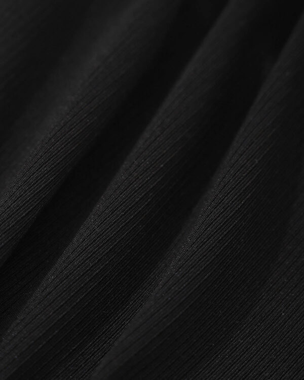 Black Contrast U-Shaped One-Piece Swimsuit - Image 8