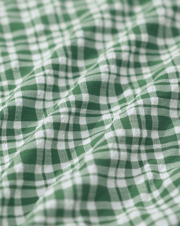 Green Contrast Plaid Wrinkled Bikini Set - Image 8